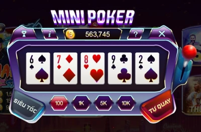 Mini Poker là phiên bản thu nhỏ của trò chơi Poker, mang đến trải nghiệm nhanh chóng và dễ tiếp cận.